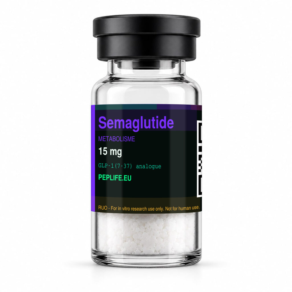Semaglutide is een GLP-1 receptoragonist voor in vitro laboratoriumonderzoek (RUO). HPLC: 98.9%. Opslag: −20°C. CoA bijgesloten. Semaglutide kopen bij Peplife. n RUO — Niet voor menselijk gebruik. Peplife.eu