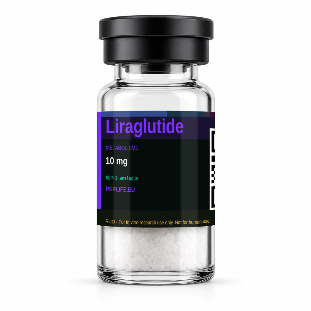Liraglutide is a long-acting GLP-1 receptor agonist for in vitro laboratory research (RUO). Storage: −20 °C. CoA included. Buy Liraglutide at Peplife. RUO — Not for human use. Peplife.eu